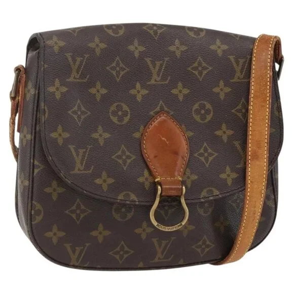 LOUIS VUITTON Monogram Saint Cloud GM Shoulder Bag M51242 LV Auth bs31698 - Picture 1 of 16